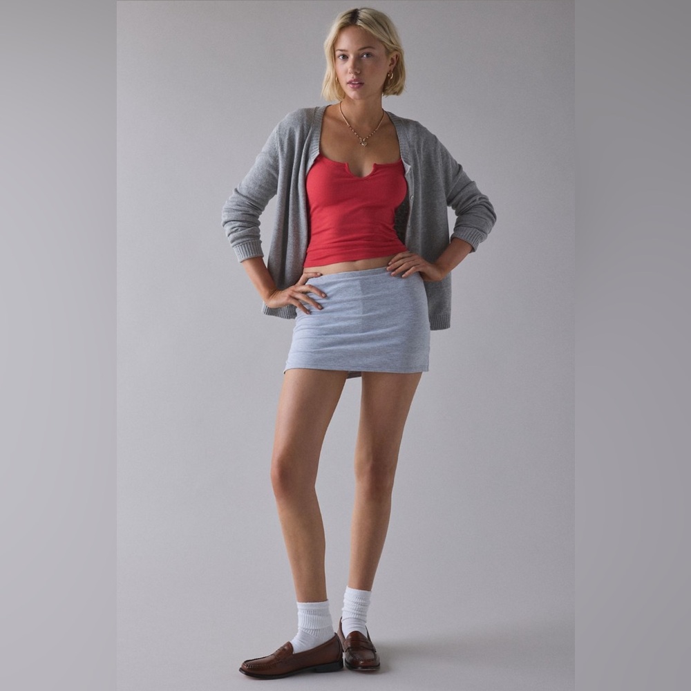 Out From Under Notch-Front Cotton Compression Baby Tee - Picture 3 of 4